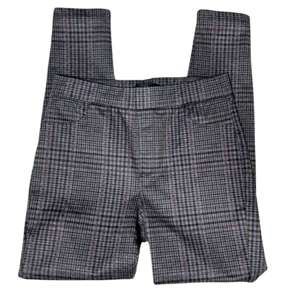 Sanctuary Womens Grafton Plaid Check Stretch Skinny Grey Black Red Size‎ Small
